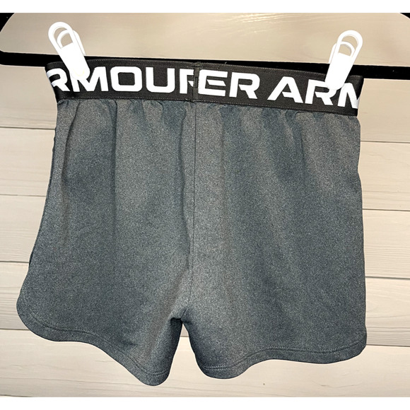 Under Armour gray shorts with logo elastic band Youth Medium - Picture 2 of 4